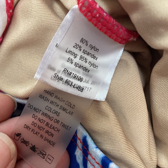 Cabana Life Girls 6X Long Sleeve One Piece Bathing Suit. Swimming suit. - Picture 5 of 8